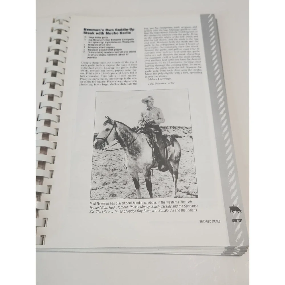 Autographed All-American Cowboy Grill Cookbook Roy Rogers Daughter Cheryl Rogers